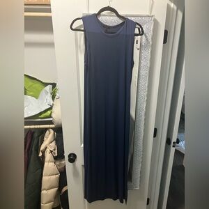 Quince Jersey Navy Maxi Dress Large